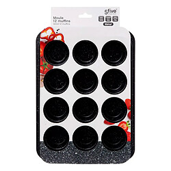 Avis Five Simply Smart Moule 12 Muffins Caractère 33cm Noir