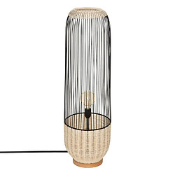 Atmosphera Lampadaire Design Anea 95cm Noir & Naturel