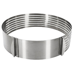 Paris Prix Cercle à Trancher Réglable Génoise 24-30cm Argent