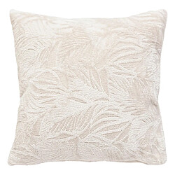 Atmosphera Coussin Déco Flanelle Ryo 40x40cm Beige Lin
