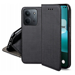 Htdmobiles Housse etui portefeuille avec coque interieure en silicone pour Xiaomi Redmi 15C 4G / 5G / Poco C85 + film ecran - NOIR MAGNET