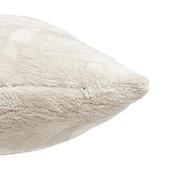 Avis Atmosphera Coussin Déco Flanelle Ryo 40x40cm Beige Lin