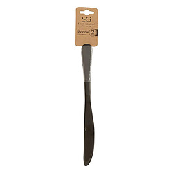Avis Secret De Gourmet Lot de 2 Couteaux en Inox Shadow 22cm Noir