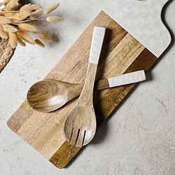 Avis Paris Prix Couverts à Salade en Bois Nerina 30cm Beige