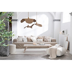 Acheter Paris Prix Coussin Déco Brodé Fleurs 45x45cm Beige