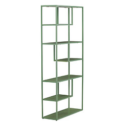 Paris prix étagère bibliothèque - vert Bibliothèque étagère - 6 niveaux - en métal - à poser