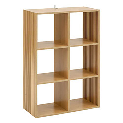 Five Simply Smart Étagère 6 cases mix en bois TASSO - Beige