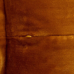 Avis Atmosphera Coussin Déco Flanelle Cuddly 53x53cm Jaune Cumin