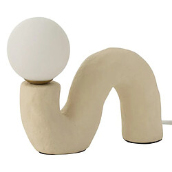 Paris Prix Lampe à Poser Design Pierre 22cm Beige