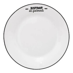 Secret De Gourmet Lot de 6 Assiettes à Dessert Bistrot 20cm Blanc
