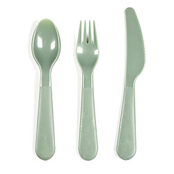 Acheter The Home Deco Factory Lot de 12 Couverts Réutilisables Bain de Soleil 19cm Vert & Jaune