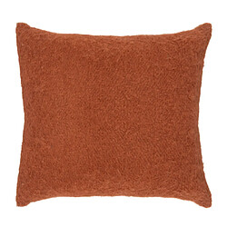 Atmosphera Coussin Déco Effet Mohair Kodi 45x45cm Terracotta