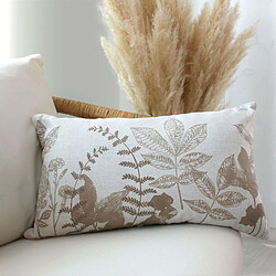 Avis Paris Prix Coussin Déco à Motifs Natura 30x50cm Écru