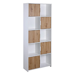 Paris Prix Étagère Design 10 Cases Adam 185cm Blanc