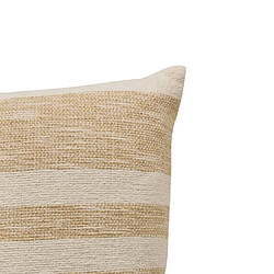 Atmosphera Coussin à Rayures Effet Jute Laini 38x58cm Naturel