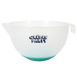 Paris Prix Bol Mélangeur Chandeleur 3L Transparent & Vert