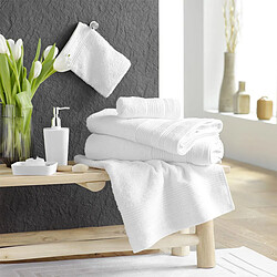Acheter Douceur D'Interieur Lot de 2 Gants de Toilette Tendresse 15x21cm Blanc