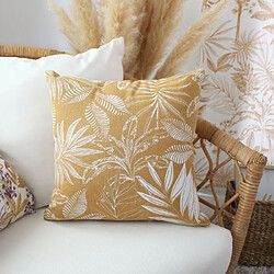 Avis Paris Prix Coussin Déco à Motifs Hévéa 40x40cm Miel