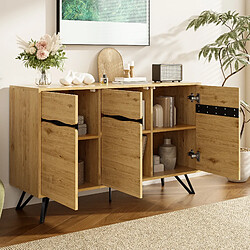 Avis Blossom paris Buffet vaisselier 3 portes - Naturel