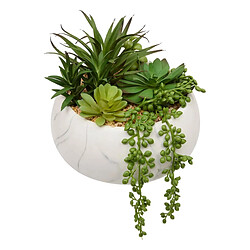 Atmosphera Plante Grasse Artificielle Jesty 21cm Multicolore