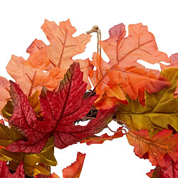 Atmosphera Couronne de Feuilles Artificielles James 43cm Orange