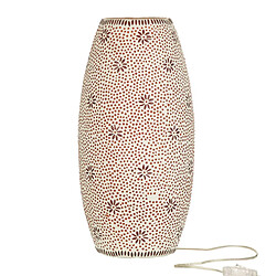 Paris Prix Lampe à Poser en Verre Bram 42cm Rouge