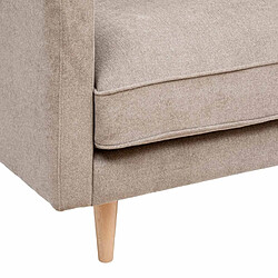 Atmosphera Canapé droit 3 places tissu - Beige
