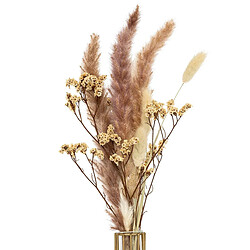 Atmosphera Composition de Fleurs Séchées Automne 40cm Rose