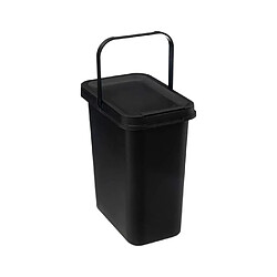 Five Simply Smart Poubelle en Plastique Anse 12L Noir