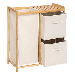 Avis Five simply smart Meuble à linge 3 paniers - Naturel