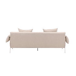 Paris prix Canapé droit 4 places Ockero - Beige pas cher