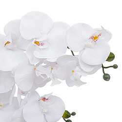 Atmosphera Orchidée Artificielle en Pot Riva 60cm Blanc