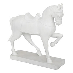 Atmosphera Statuette Déco Cheval Little Cottage 35cm Blanc