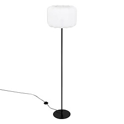 Atmosphera Lampadaire en Coton Tobie 37cm Blanc & Noir