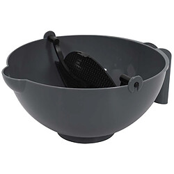Paris Prix Bol Multifonction Spatule & Passoire 22cm Noir