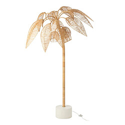 Paris Prix Lampadaire Cocotier en Rotin Canne à Sucre 150cm Naturel