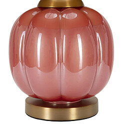 Paris Prix Lampe à Poser en Verre Helene Ball 50cm Rouge & Bleu