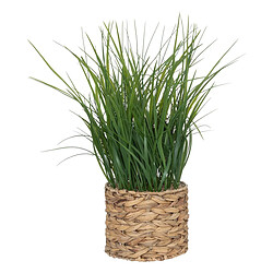 Atmosphera Plante Artificielle en Pot Herbe 70cm Beige