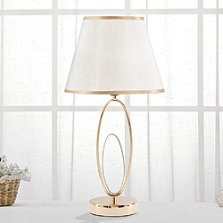 Mauro Ferretti Lampe de table élégante avec base dorée et abat-jour beige Flush S
