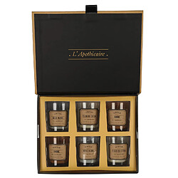 Planete Discount Coffret cadeau 6 bougies parfumées Apothicaire