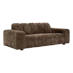 Atmosphera Canapé Droit 3 Places Palma 212cm Marron