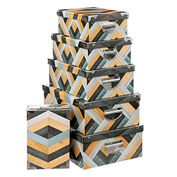 Five simply smart lot de 6 boîtes de rangement - Multicolore