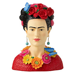 Paris Prix Statuette Déco Buste Frida Khalo 22cm Multicolore