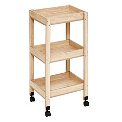 Five Simply Smart Desserte Salle de Bain 3 Niveaux Abana 80cm Naturel