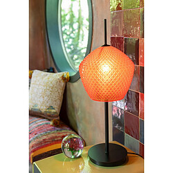 Acheter Paris Prix Lampe à Poser en Verre Design Jenna 60cm Rouge