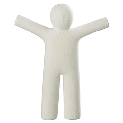 Paris Prix Statuette Déco P'tit Maurice Rugueux 41cm Blanc