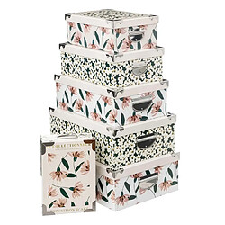 Five simply smart lot de 6 boîtes de rangement - Multicolore