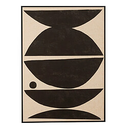 Paris Prix Cadre Photo Déco Formes Ethniques 103x143cm Marron & Noir