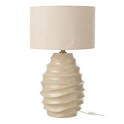 Paris Prix Lampe à Poser en Céramique Vague 68cm Beige