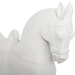 Atmosphera Statuette Déco Cheval Little Cottage 35cm Blanc